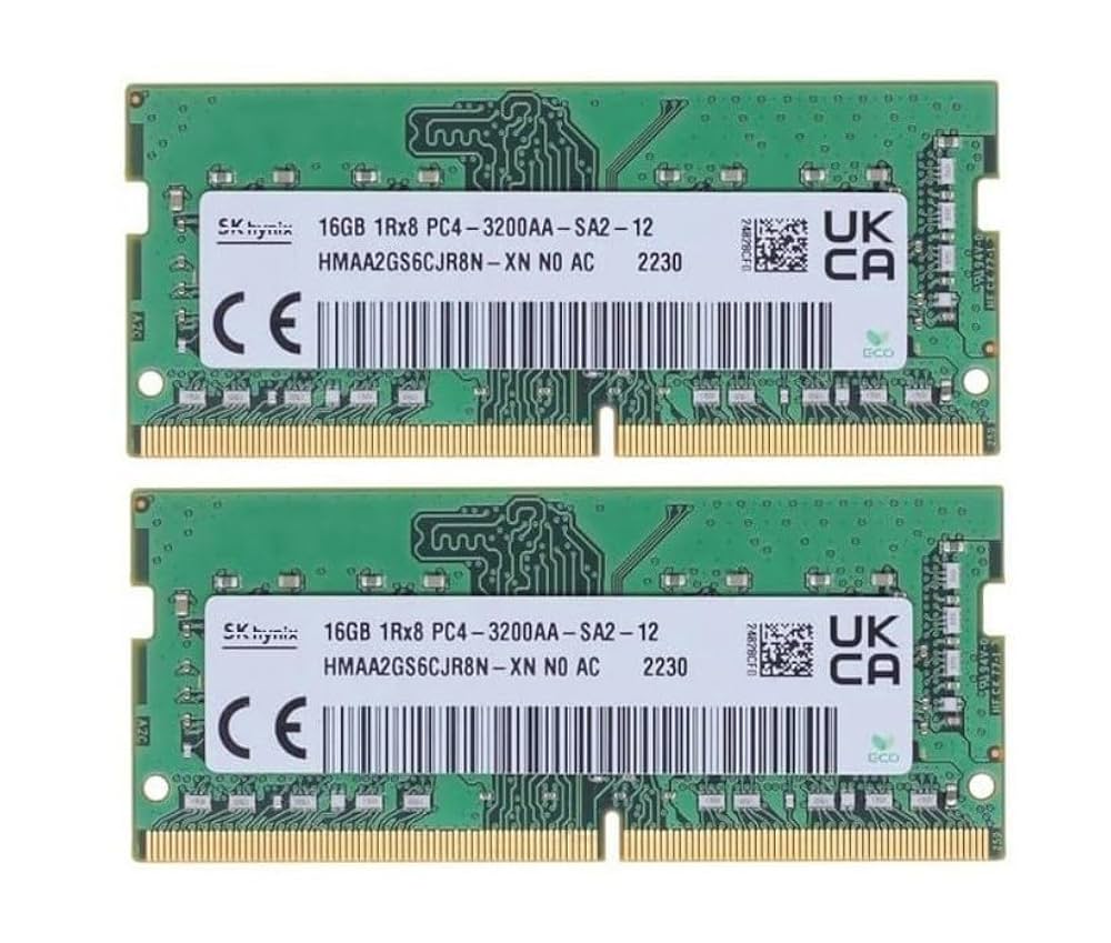 も*ふ様 SK hynix DDR4-3200MHz 32GBメモリ2枚セット合 MCPNAND SK Hynix HMA82GS6CJR8N-XN 16GB DDR4 3200 16GB 2Rx8
